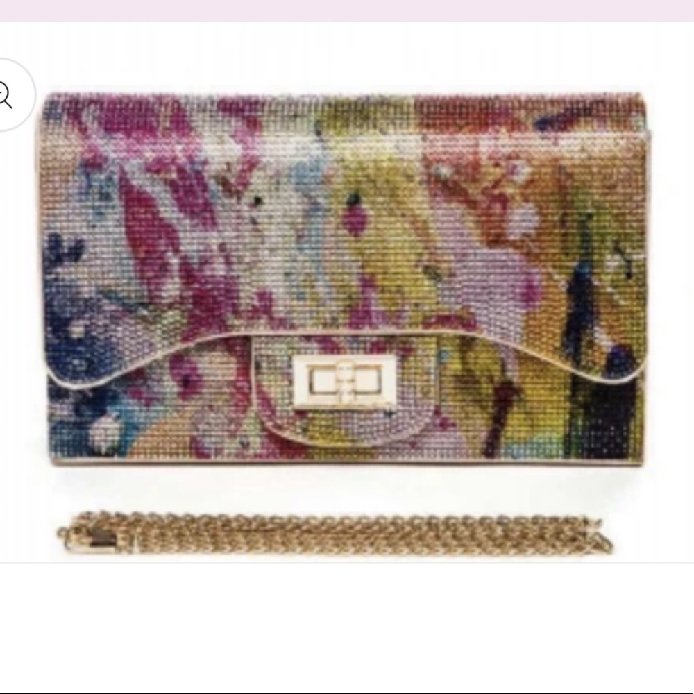 Color Rhinestone Convertible Shoulder Bag NEW